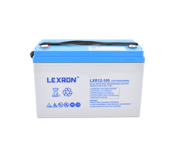Акумуляторна батарея Lexron LXR12-105 GEL 12 V 105AH DEEP CYCLE (330 x 171 x219) 30 kg