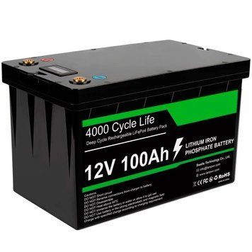 Акумулятор Fenix Power LiFePO4 12V/100AH, 100A (1280W*h) (літій-залізо-фосфатний акумулятор для ДБЖ (UPS))