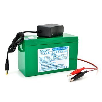 Акумуляторна батарея літієва QSuo 12 V 6 A з елементами Li-ion 18650 (150X64,5X97,7) + зарядний пристрій