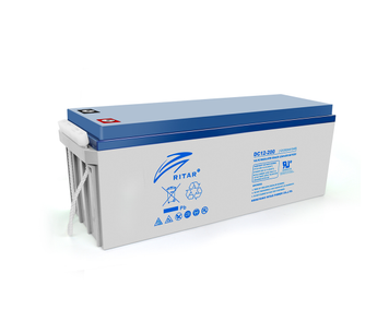 Акумуляторна батарея AGM RITAR DC12-200, Gray Case, 12 V 200 Ah ( 522 х 240 х 219 (224) ) Q1/18