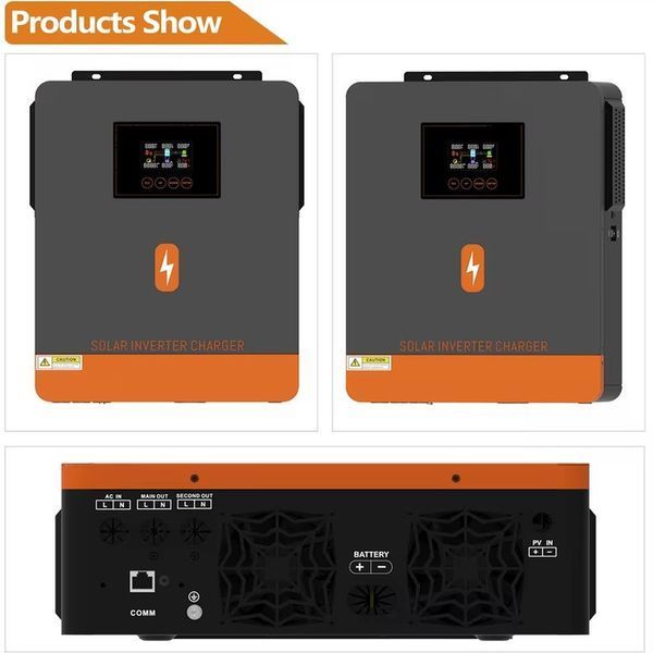 Комплект гибридный инвертор PowMr 6200W 48V POW-HVM6.2H-48V-N + Аккумулятор LiFePO4 POW-LIO48100-16S