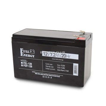 Акумулятор 12В 7.2 Аг для ДБЖ Full Energy FEP-128