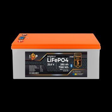 Акумулятор LP LiFePO4 25,6V &mdash; 280 Ah (7168Wh) (BMS 200A/200А) пластик Smart BT