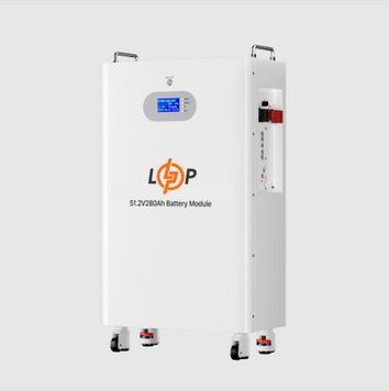 Акумулятор LP LiFePO4 51,2V &mdash; 280 Ah (14336 Wh) (Smart BMS 200A) з LCD AB RS485/CAN