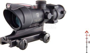 Прилад оптичний TRIJICON ACOG 4x32 BAC Dual illum Red Chevron.223/5.56 BDC