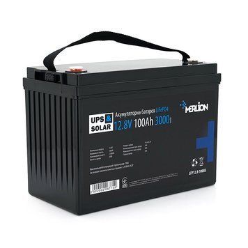 Літій-залізо-фосфатний акумулятор Merlion LiFePO4 12.8 V 100 AH, (330x173x220), 3000 циклів