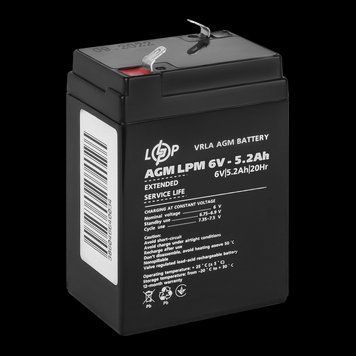 Акумулятор AGM LogicPower LPM 6-5,2 AH